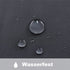 1 Pair Water Resistant Sheer Eyelet Curtains for Outdoor, 132 cm × 183 cm, Black