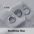 1 Pair Water Resistant Sheer Eyelet Curtains for Outdoor, 132 cm x 213 cm, Gray