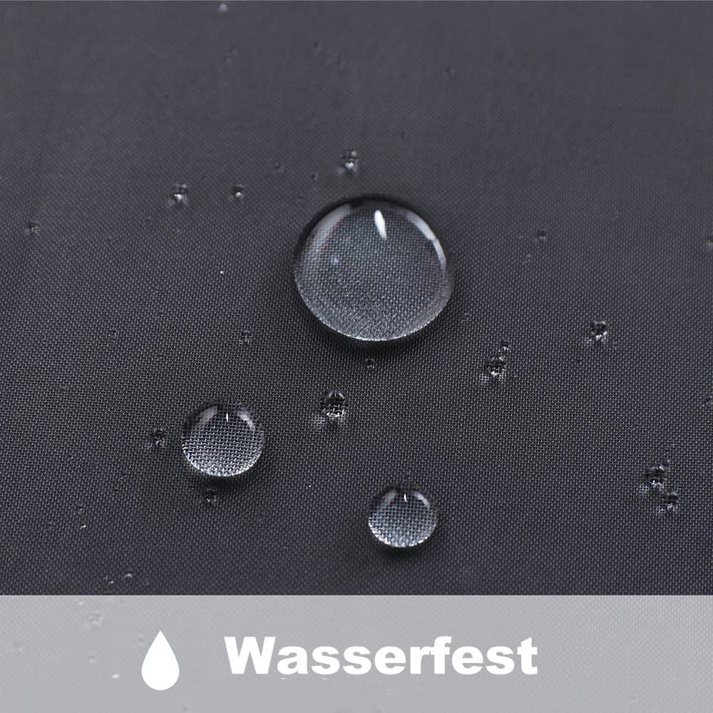 Black Water Resistant Sheer Eyelet Curtains for Outdoor, 132 cm x 274 cm