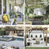 1 Pair Water Resistant Sheer Eyelet Curtains for Outdoor, 132x274 cm, Gray
