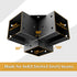 Pergola Kit Corner Brackets for 4x4(3.5inchx3.5inch) Wood Posts, Powder Coated Steel Made, 3-Way 90°Angle for Hunting Blind, Deer Stand