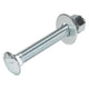 1/2" x 4" (25 Pack) Zinc Carriage Bolt Kit, Grade 307A by Makers Bolt