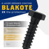 1/2" x 2”, 25-Piece Black Lag Bolts, Rustproof 4-Layer Ceramic BLAKOTE, 2X Protection of Galvanized Lag Screws, for Decks Pergolas by Makers Bolt