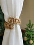 Braided Curtain Tiebacks for Drapes, Rustic Curtain holdbacks Set of 4, Handmade Curtain Ties for Sheer/Light Weight Drapes