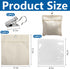 12 Pack Outdoor Curtain Weight Bags, Patio Curtain Sandbag with Sealed Bags and Clips, Reusable Drapery Weighted Bags for Home Outdoor Pergola Gazebo Front Porch (Beige)