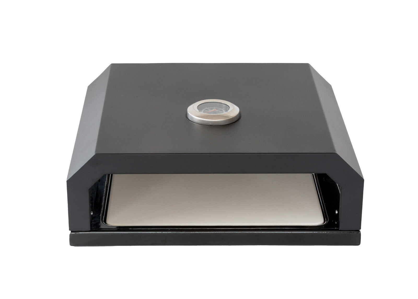 BBQ Pizza Oven Box with Built-in Thermometer – Stainless Steel Pizza Oven for BBQ Grills