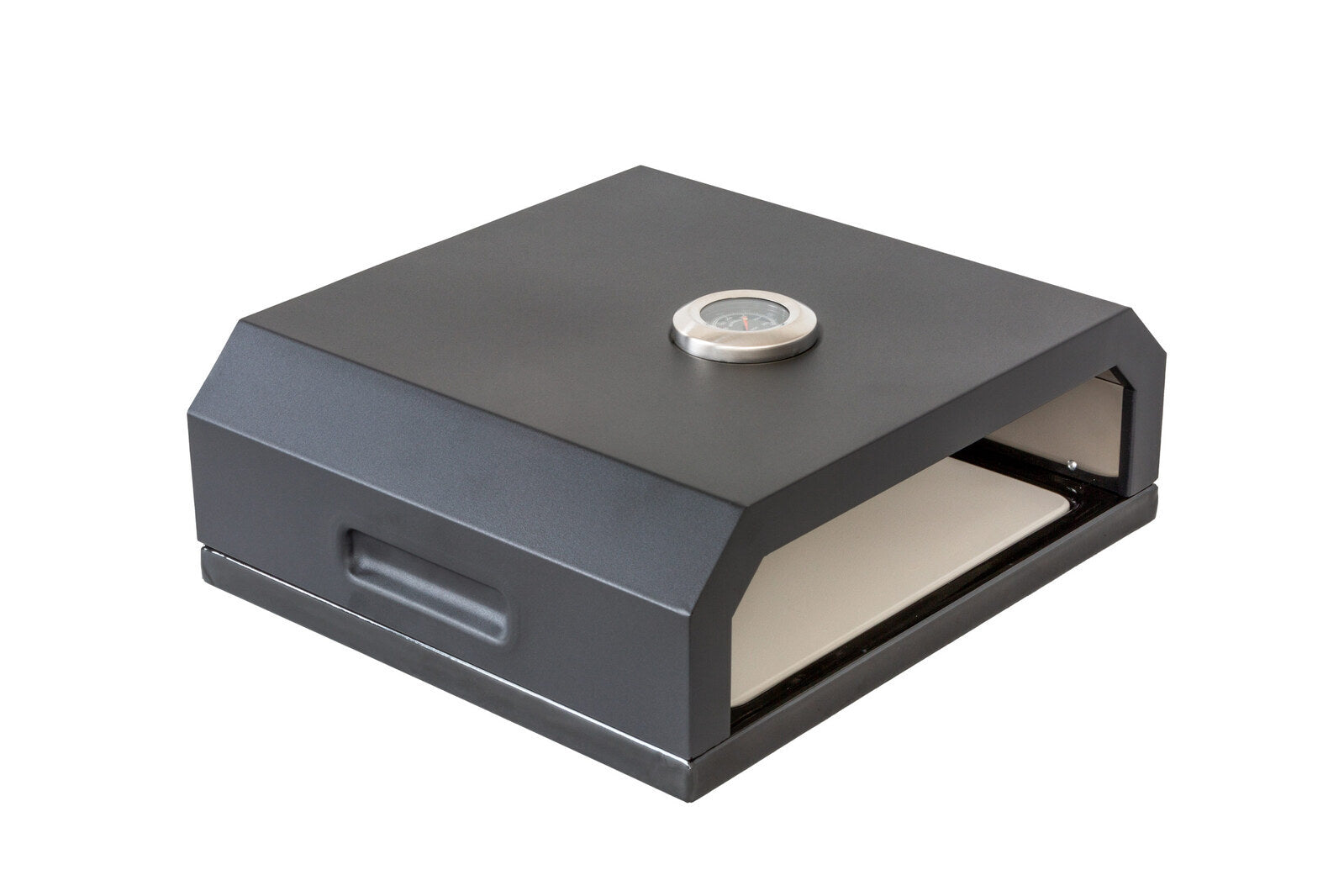 BBQ Pizza Oven Box with Built-in Thermometer – Stainless Steel Pizza Oven for BBQ Grills