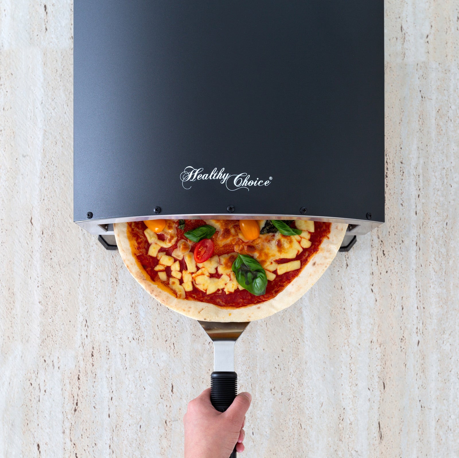 12" Portable Electric Pizza Oven – Compact Outdoor Countertop Pizza Oven