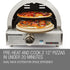 EuroGrille Portable Gas Pizza Oven – Stainless Steel LPG Benchtop Outdoor Pizza Oven