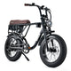 VALK Nomad Electric Fat Tyre Bike, 500W, 45km/hr, Throttle ebike, 20x4" Kenda Tyres, Shimano 7 spd, Suspension, Black