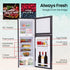 GECKO 142L Upright Portable Fridge / Freezer, 12V/24V for Motorhome and Caravan, Black