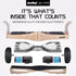 BULLET SX-4000 Hoverboard Scooter, 8.5" Wheels, 700W Brushless, Superior Self Balancing System, UL Certified, LED Lights, Carry Bag, Bronze