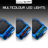 BULLET Electric Hoverboard Scooter 6.5 Inch Wheels, Colour LED Lighting, Carry Bag, Gen III Blue Galaxy
