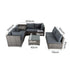 8PCS Outdoor Furniture Modular Lounge Sofa Lizard-Grey