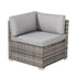 8PC Outdoor Dining Set Wicker Table & Chairs-Grey – product image 10