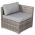 8PC Outdoor Dining Set Wicker Table & Chairs-Grey – product image 11