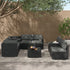 Modular Outdoor Lounge Set-9pcs Sofa, Armchairs and Coffee Table – product image 2