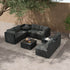 Modular Outdoor Lounge Set-9pcs Sofa, Armchairs and Coffee Table – product image 3