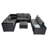 Modular Outdoor Lounge Set-9pcs Sofa, Armchairs and Coffee Table – product image 5
