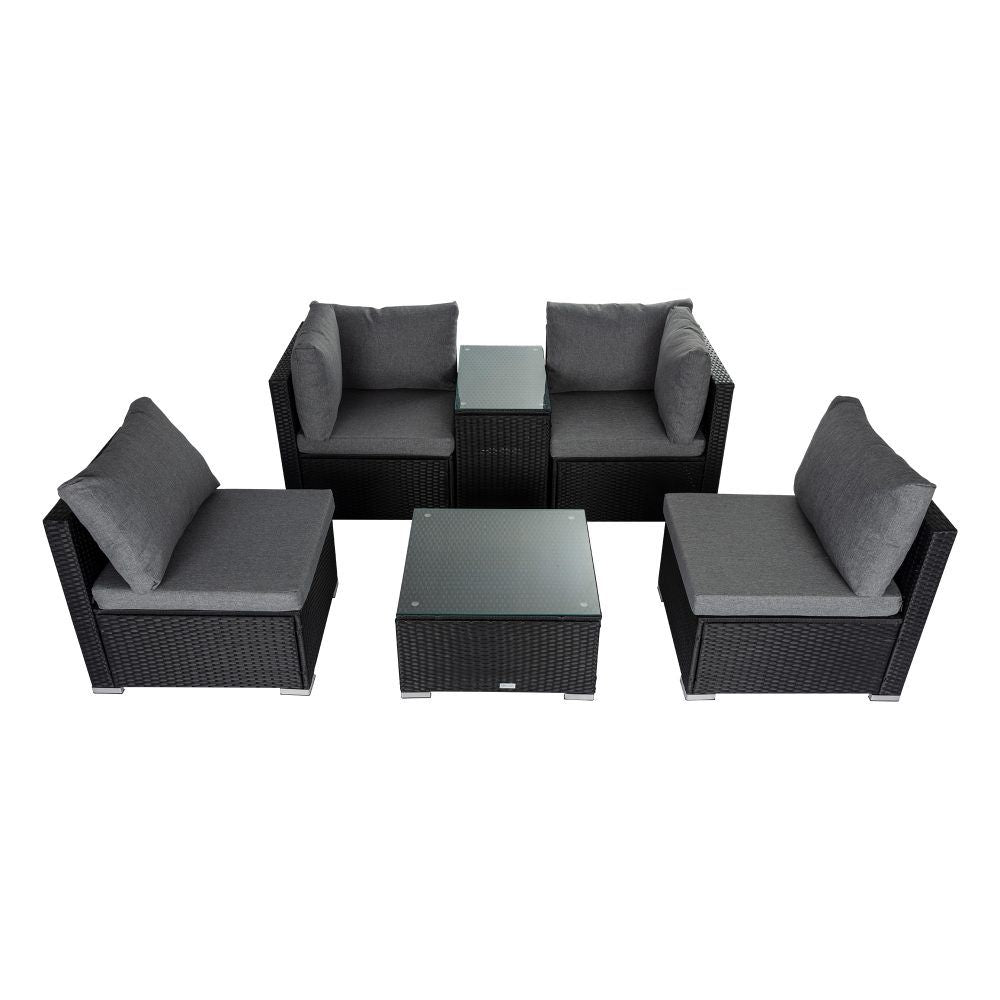 Modular Outdoor Lounge Set-9pcs Sofa, Armchairs and Coffee Table – product image 6