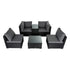 Modular Outdoor Lounge Set-9pcs Sofa, Armchairs and Coffee Table – product image 6