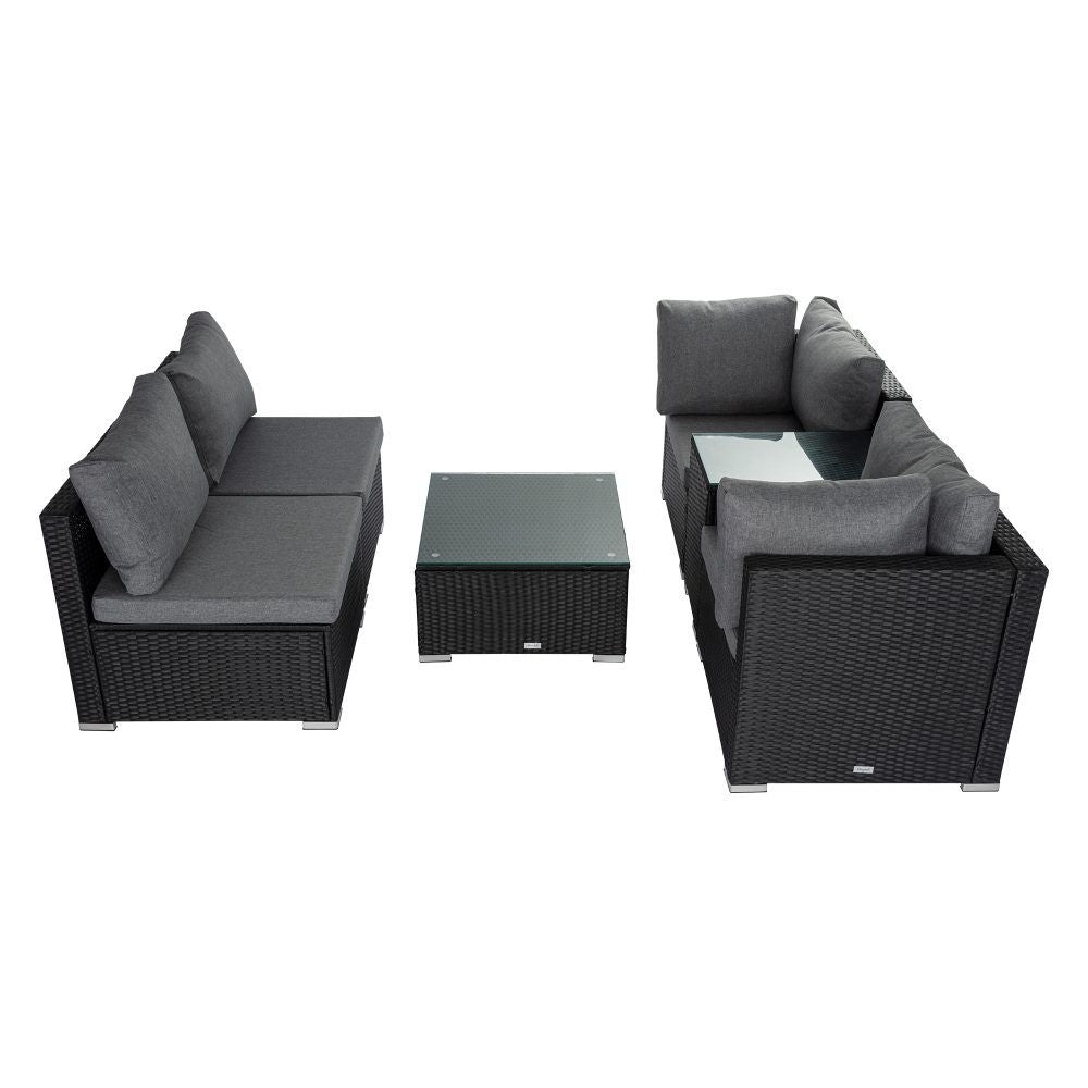 Modular Outdoor Lounge Set-9pcs Sofa, Armchairs and Coffee Table – product image 7