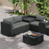 Modular Outdoor Lounge Set-9pcs Sofa, Armchairs and Coffee Table – product image 8