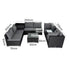 Modular Outdoor Lounge Set-9pcs Sofa, Armchairs and Coffee Table – product image 13