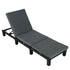 Black Rattan Sunbed with Adjustable Recline - Outdoorium
