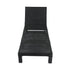 Black Rattan Sunbed with Adjustable Recline - Outdoorium