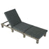 Grey Rattan Sun Bed with Adjustable Recline - Outdoorium