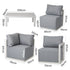 Four-Seat Alfresco Harmony Set – Charcoal Grey