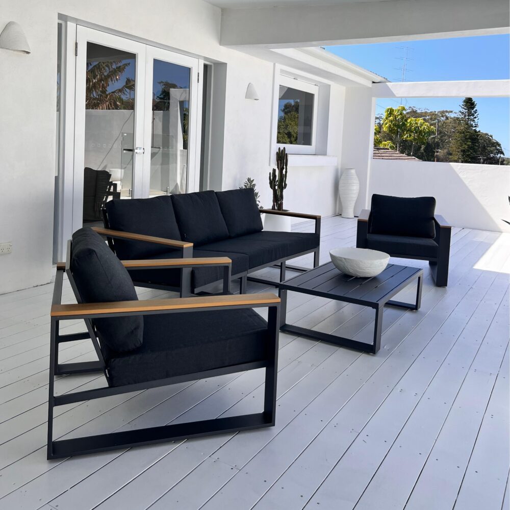 5 Seater Grandeur Lounge Suite – Charcoal Grey