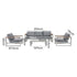 5 Seater Grandeur Lounge Suite – White