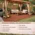 10PCS Interlocking Patio Deck Tiles 30cm x 30cm Outdoor Wood Flooring for Patio Garden Balcony Poolside