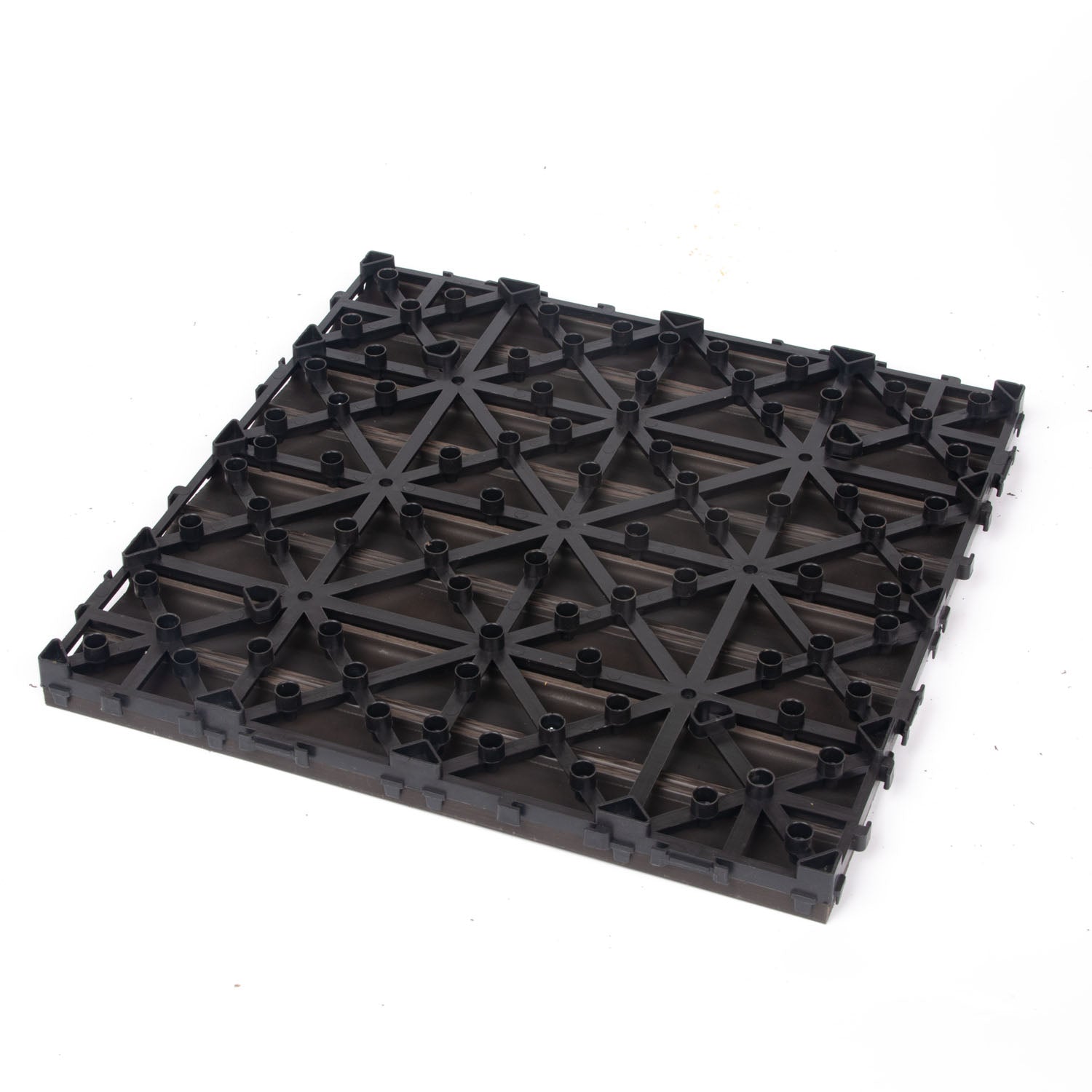 10PCS Interlocking Patio Deck Tiles 30cm x 30cm Outdoor Wood Flooring for Patio Garden Balcony Poolside