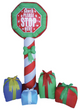 210cm Xmas Father Christmas Charm Santa Claus "Please Stop Here Sign" Décor | Outdoorium