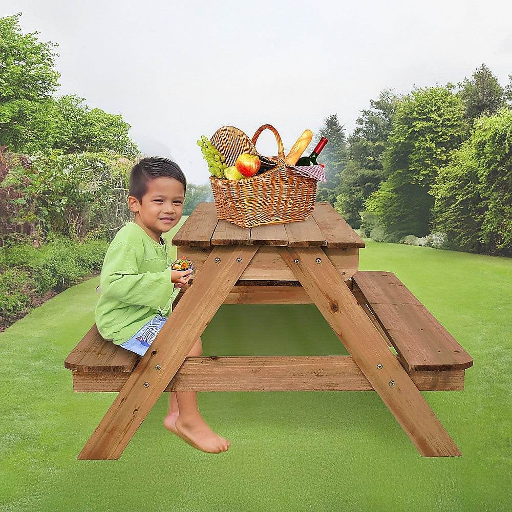 Sand & Water Wooden Picnic Table | Outdoorium