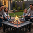Square Metal Fire Pit Outdoor Heater - 45.7cm