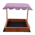 Kids Wooden Toy Sandpit with Adjustable Canopy | Outdoorium