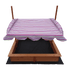 Kids Wooden Toy Sandpit with Adjustable Canopy | Outdoorium