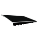 Outdoor Folding Arm Awning Retractable Sunshade Canopy Black 3.0m x 2.5m