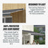 Outdoor Folding Arm Awning Retractable Sunshade Canopy Grey 4.0m x 2.5m