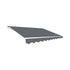 Outdoor Folding Arm Awning Retractable Sunshade Canopy Grey 5.0m x 2.5m