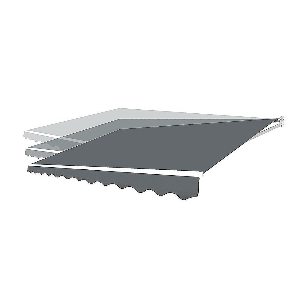 Outdoor Folding Arm Awning Retractable Sunshade Canopy Grey 5.0m x 2.5m – product image 6