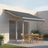 Outdoor Folding Arm Awning Retractable Sunshade Canopy Grey 5.0m x 2.5m – product image 7