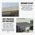 Outdoor Folding Arm Awning Retractable Sunshade Canopy Grey 5.0m x 2.5m – product image 10