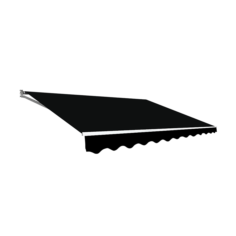 Folding Arm Awning – 5x2.5m Black Retractable Outdoor Shade – product image 6