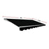 Folding Arm Awning – 5x2.5m Black Retractable Outdoor Shade – product image 10