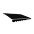 Outdoor Folding Arm Awning Retractable Sunshade Canopy Black 5.0m x 2.5m